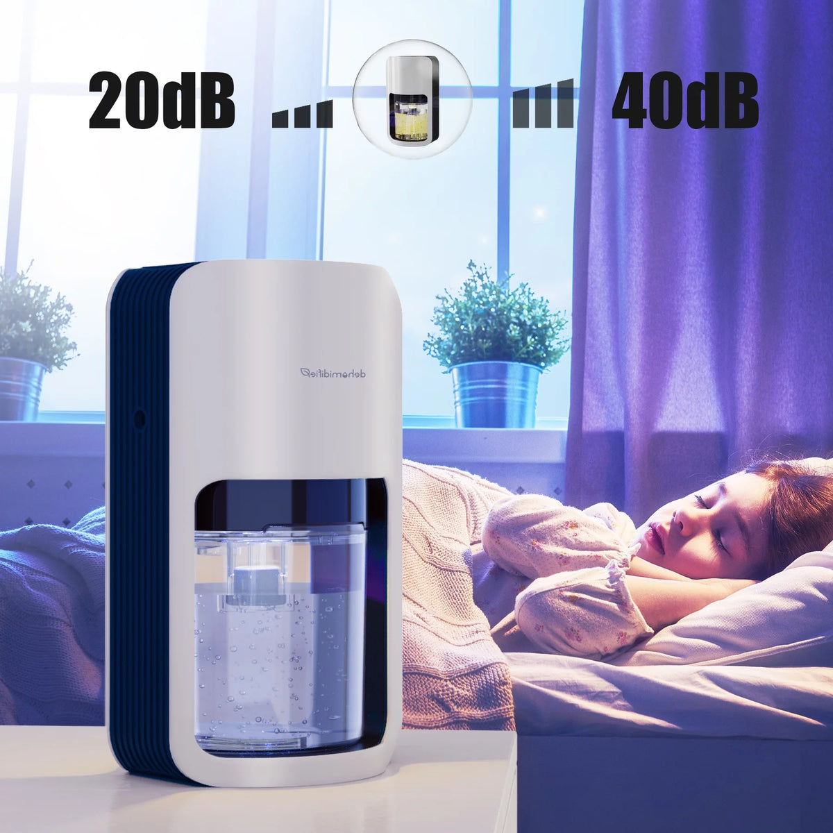1200ml Ultra Quiet Dehumidifier with Automatic Defrosting U281755