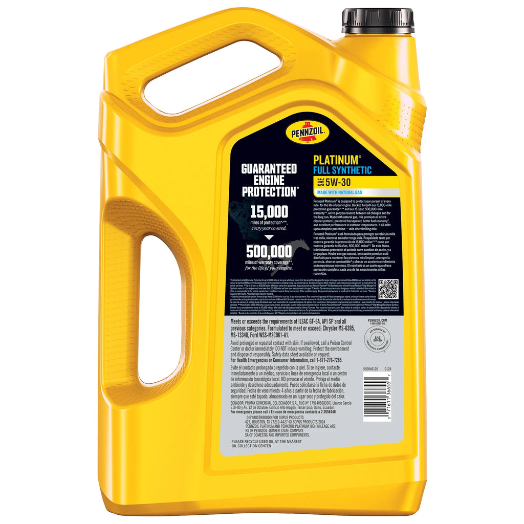 Full Synthetic 5W-30 Motor Oil, 5-Quart M48980