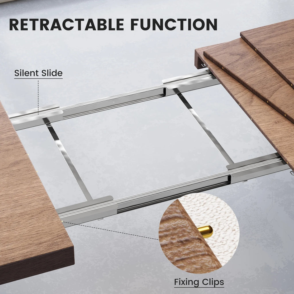 Extendable Dining Table Set with 4 Chairs Q6088