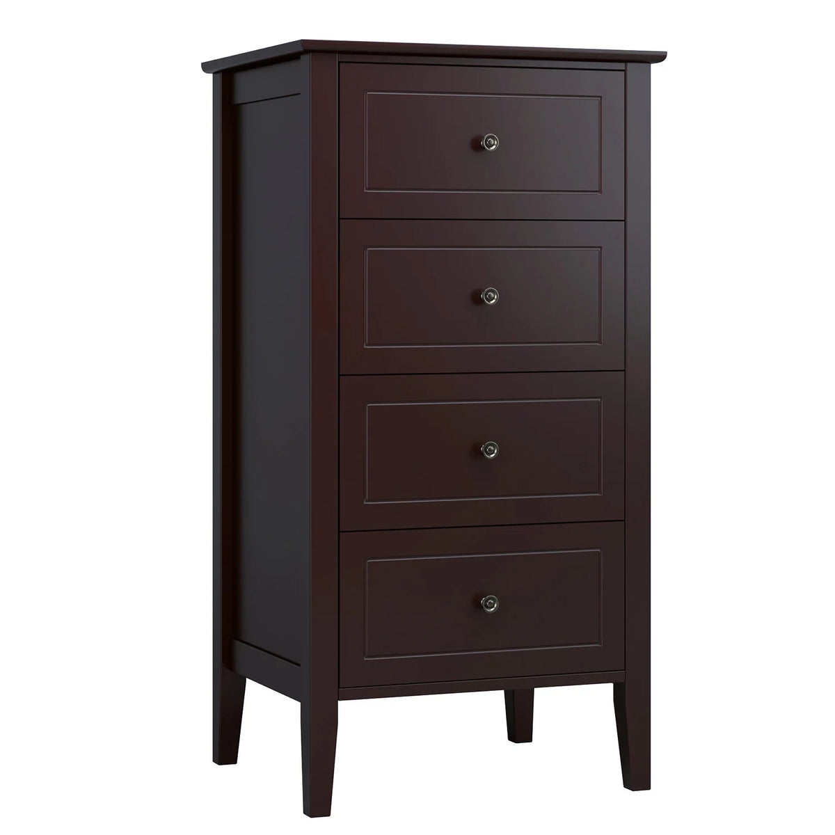 White 4 Drawer Wood Dresser F3167