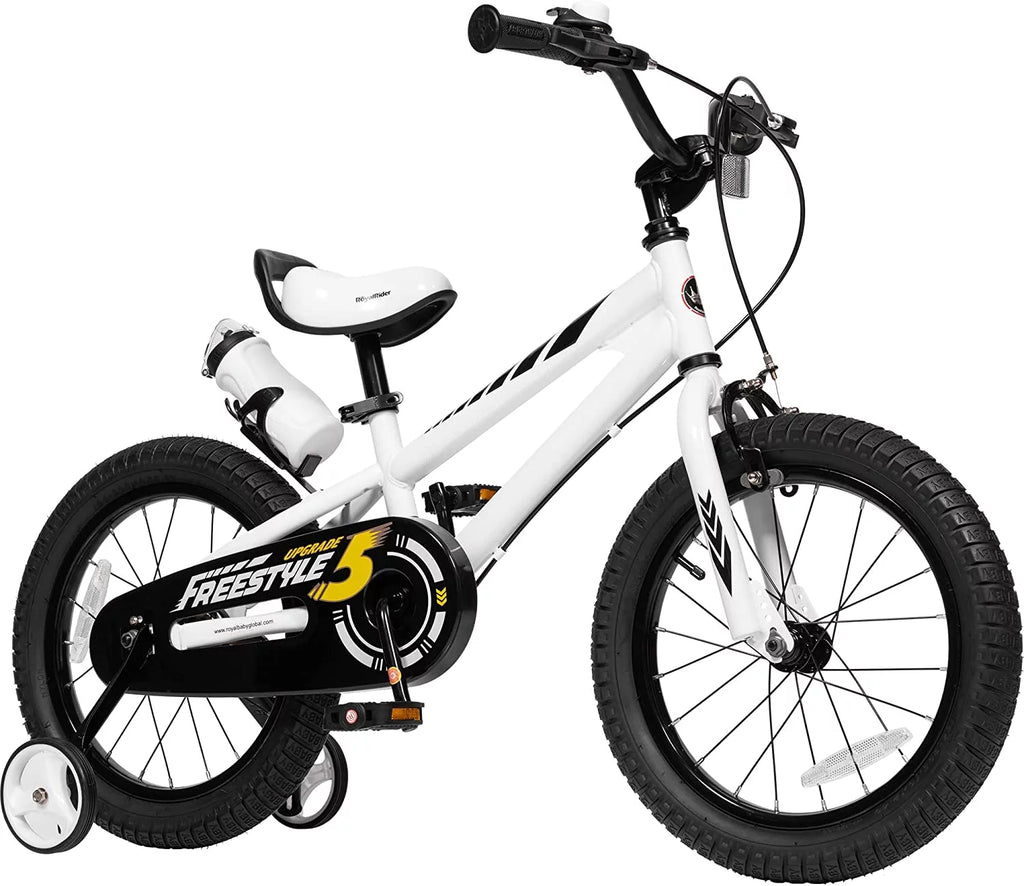 16 In Black Kids Bike with Training Wheels E3434