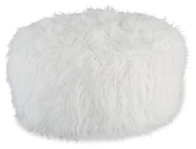 White Oversized Accent Ottoman C437