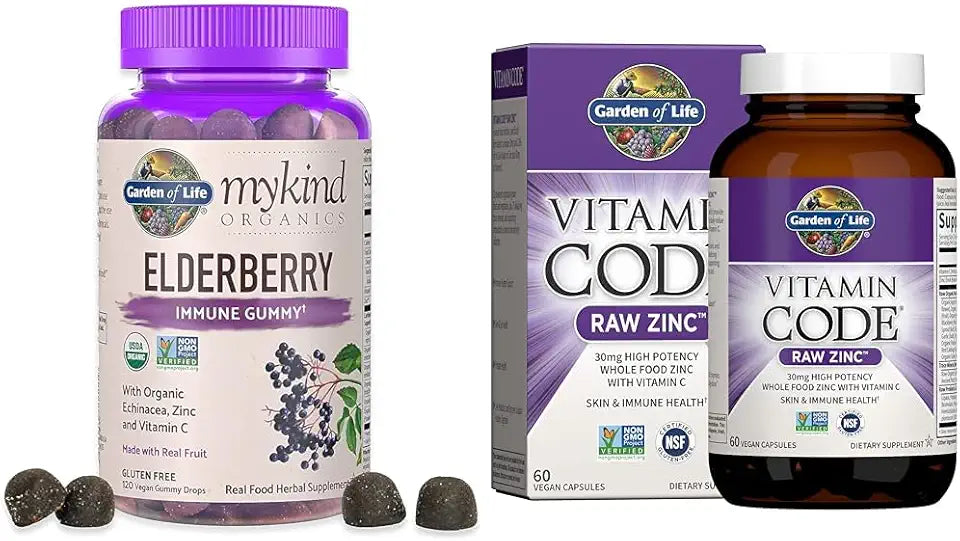 Elderberry Gummies and Zinc Supplements B363073