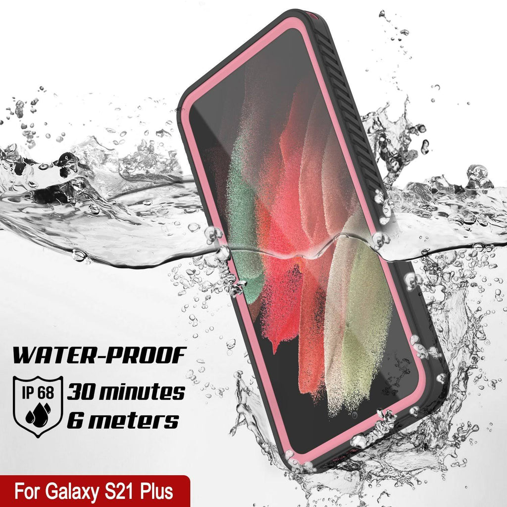 Galaxy S21+ Plus Water Shock Snowproof Slim Screen Protector Case Pink U5257