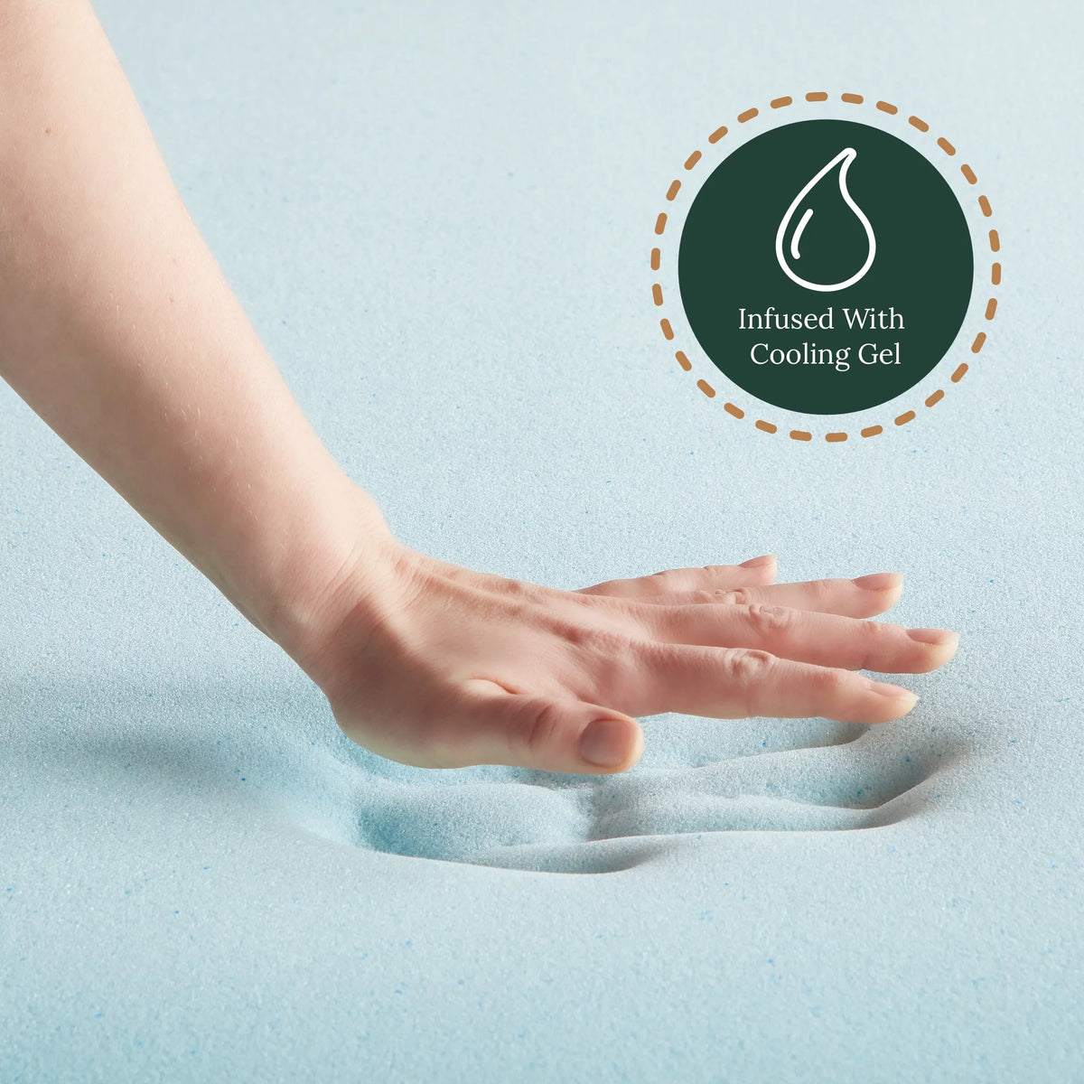 3" Gel Infused Memory Foam Mattress Topper, Queen Z238
