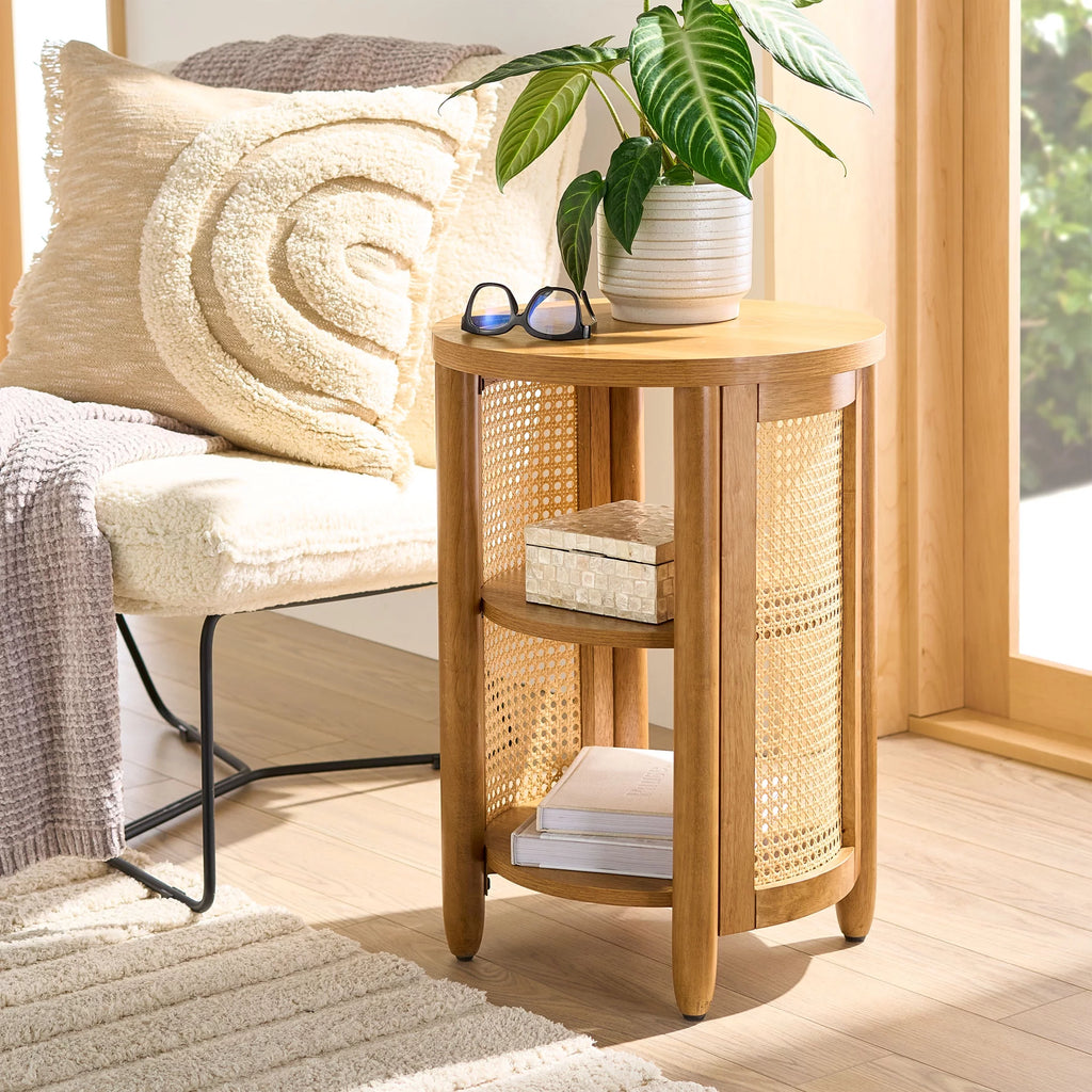 Side Table Light Honey Finish G53027