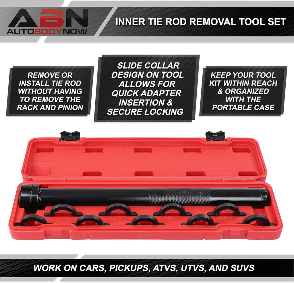 Inner Tie Rod Removal Tool Set with 9 Crowfoot Adapters J39712