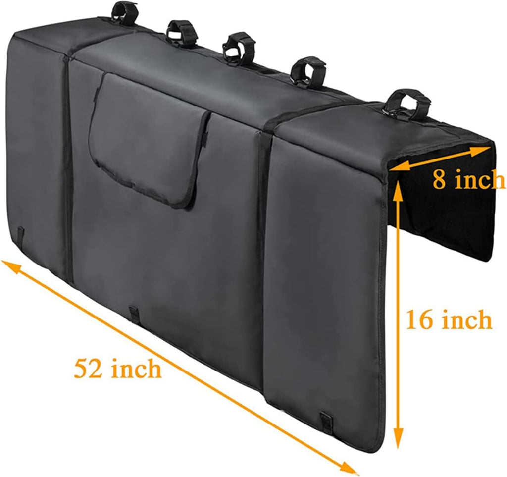 Tailgate Pad for Mountain Bikes with Tool Pockets and Bike Fixing Straps L178