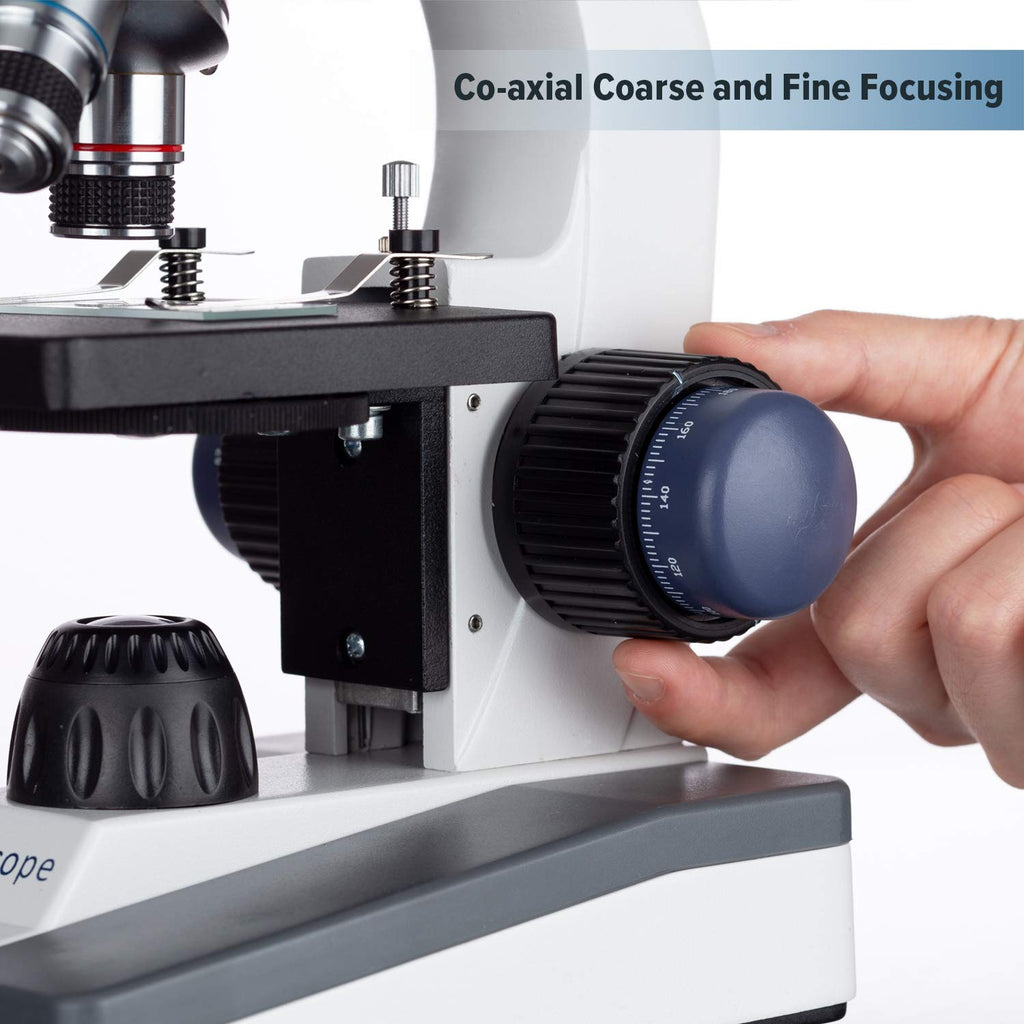 40X-1000X LED Student Microscope with 5MP USB Camera T366
