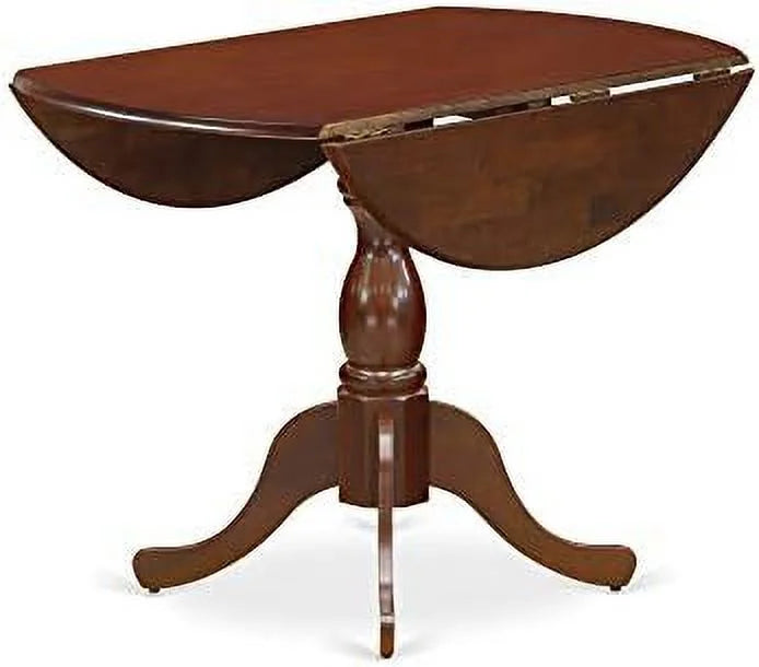 Round Dining Table with Dropleaf 42x42 Inch Mahogany K52571