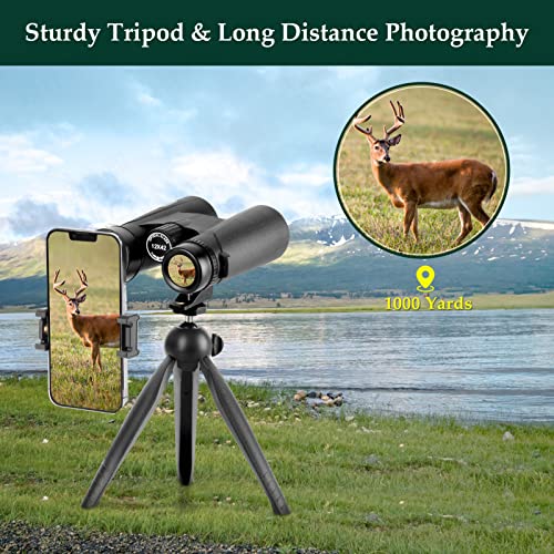 12x42 HD Binoculars with Phone Adapter and Tripod F61961