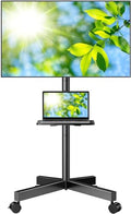 Mobile TV Stand for 23-60 Inch TVs with Laptop Shelf L9219