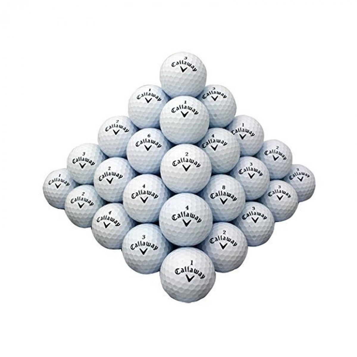 Near Mint Quality Mix Golf Balls, White - 50 count S4972