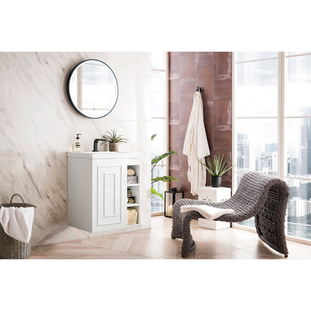 24 inch Single Vanity Cabinet with Countertop T302