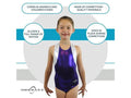 Purple Gymnastics Leotard Z5625