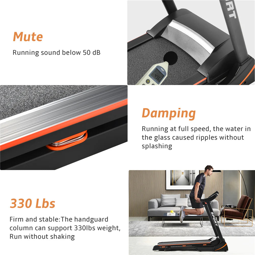Folding Electric Treadmill with Incline S26019