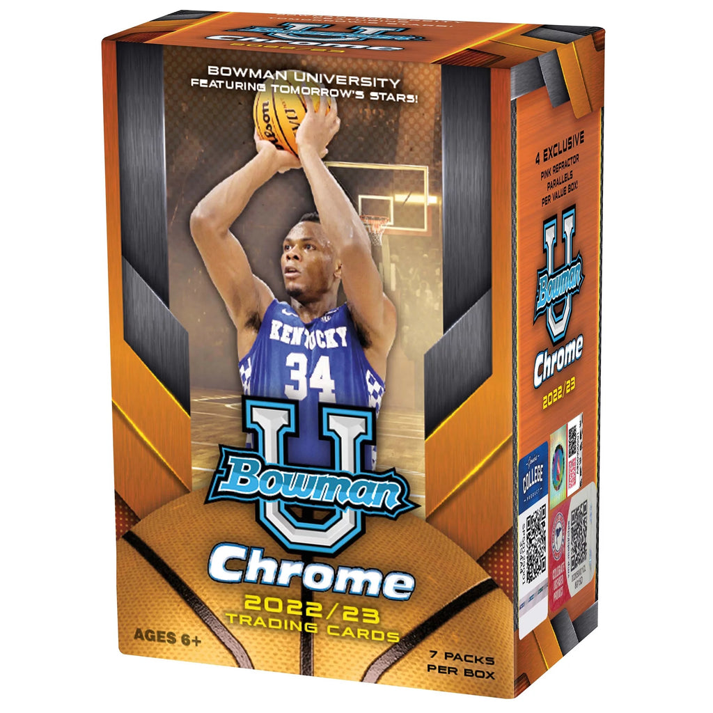 Bowman Chrome U Basketball Trading Cards Blaster Box E8402