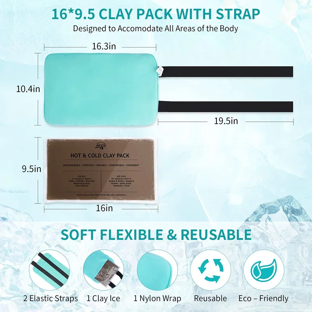 Reusable Clay Hot Cold Pack 16" x 9.5" L7200