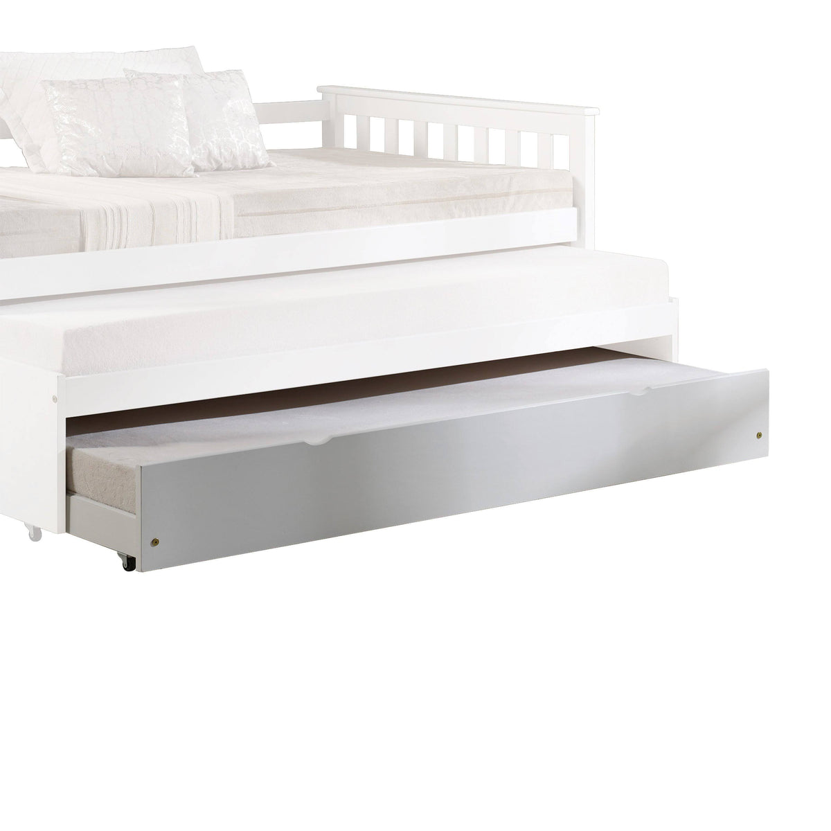 White Daybed with Trundle D8350