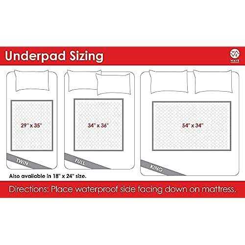Washable Underpads Pack of 4 Large Bed Pads Z622960