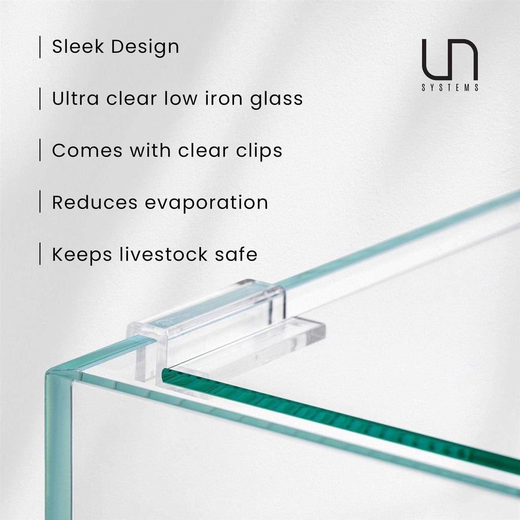 Rimless Tank Glass Lids Lid + Clips Q810