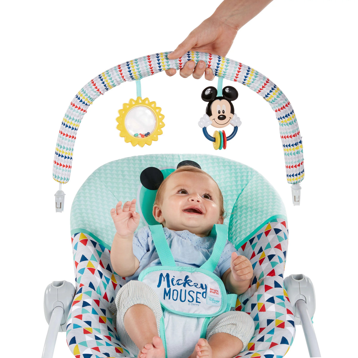 2-in-1 Slip Resistant Vibrating Infant & Toddler Rocker Chair F19134