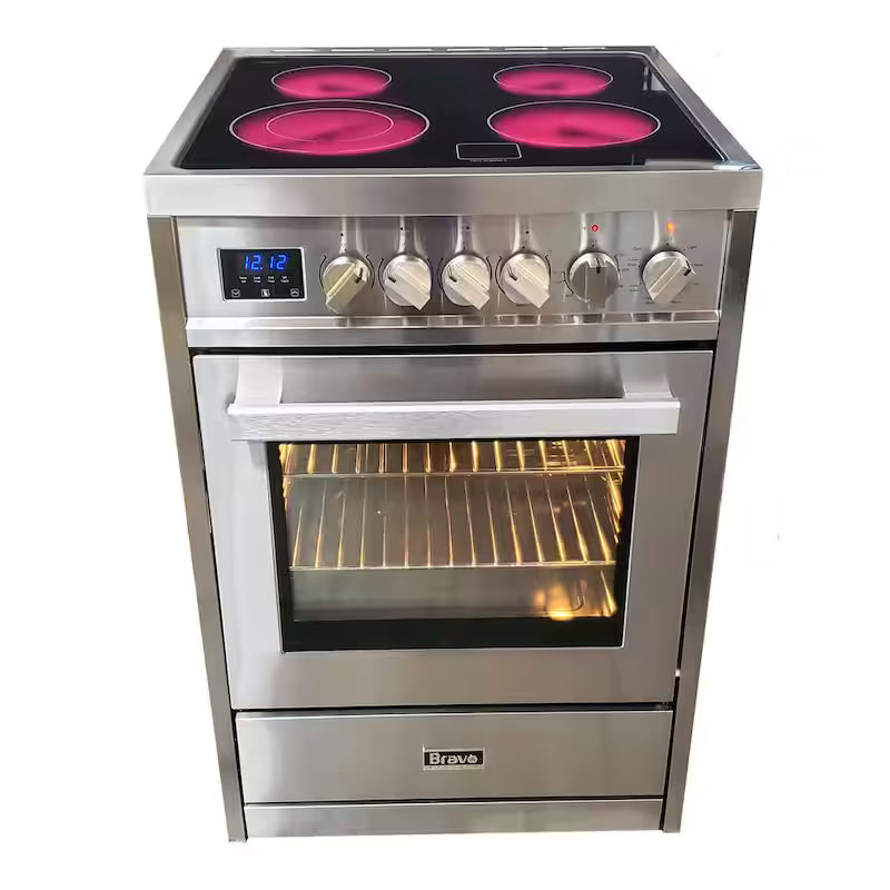 4-Element Electric Range with Convection in Stainless Steel E3577