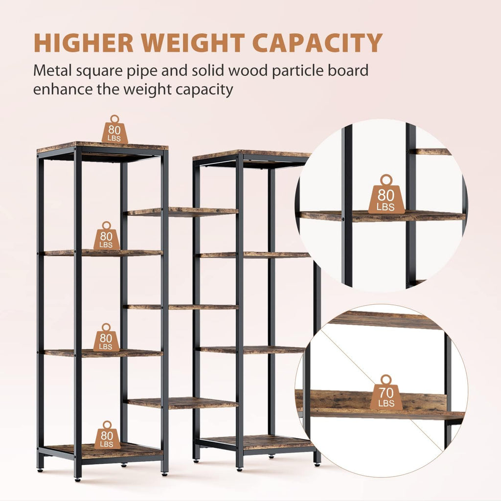 4 Tier Wood and Metal Bookshelf N121108