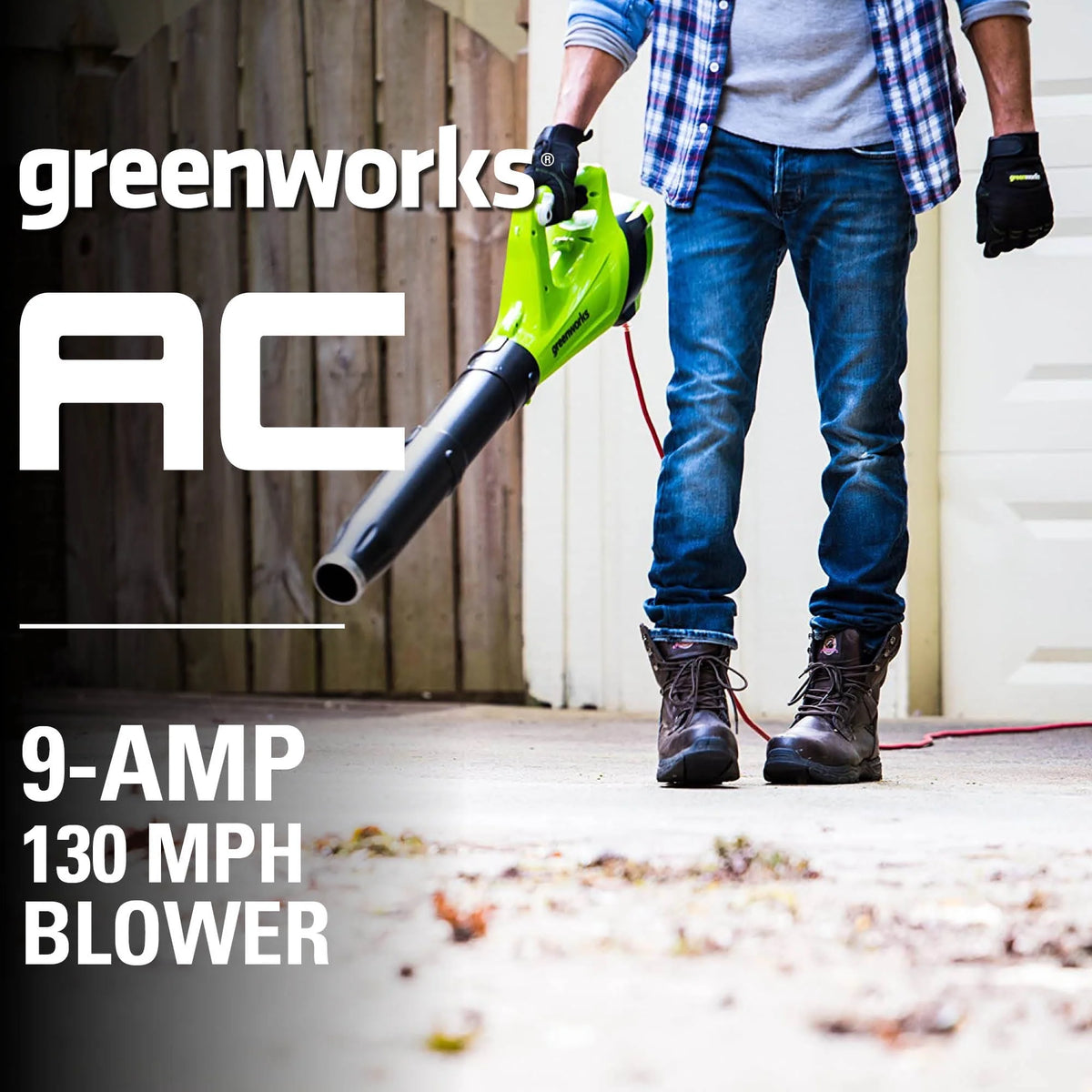 9 Amp 530 CFM Corded Electric Axial Leaf Blower W927