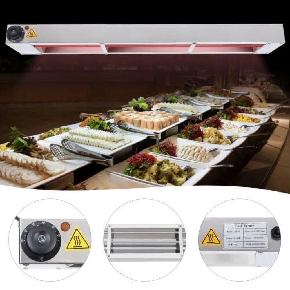 36" 600W Overhead Bar Heater Food Warmer S7870