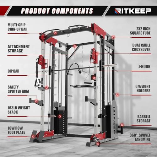All-in-One Home Gym Equipment with 320lb Weight Stack X165815