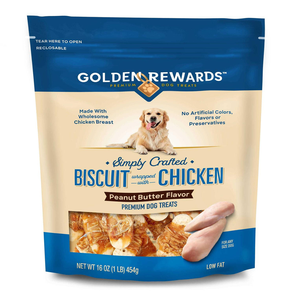 Peanut Butter Flavor Chicken Dog Treats D59775