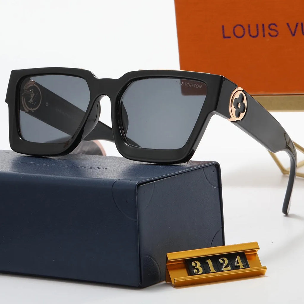 Fashion Letter Stitching Flat Glasses P8971