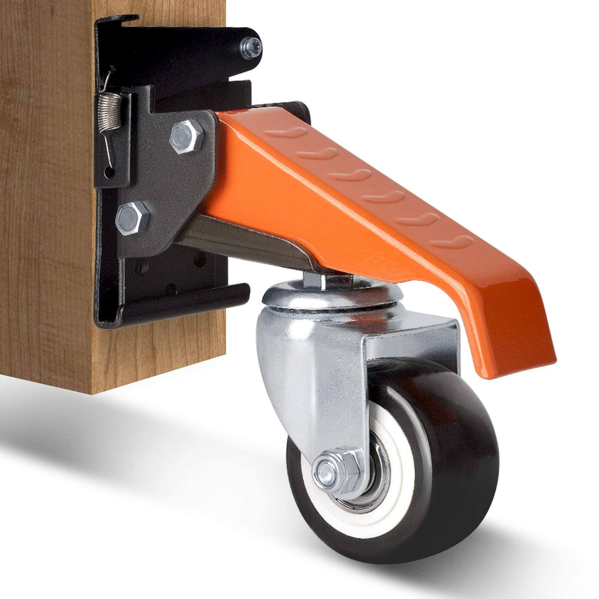 2.5x22 Heavy Duty Retractable Casters Kit 660 lbs Capacity B7946