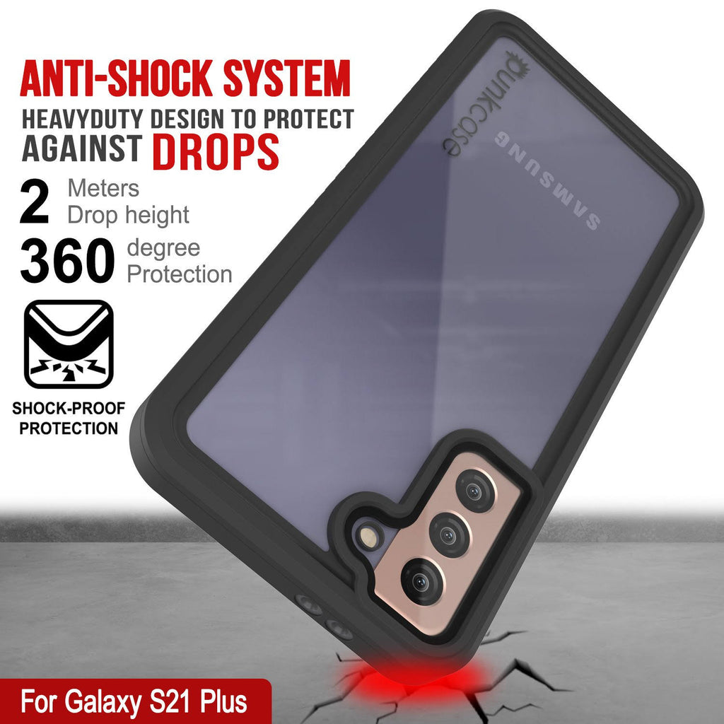Galaxy S21+ Plus Water Shock Snowproof Slim Screen Protector Case Pink U5257