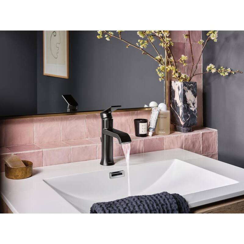Single Handle Single Hole Bathroom Faucet Matte Black 2-pack K799181