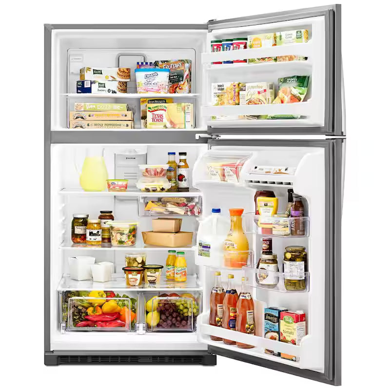 20.5 cu. ft. Top Freezer Refrigerator in Stainless Steel P5004