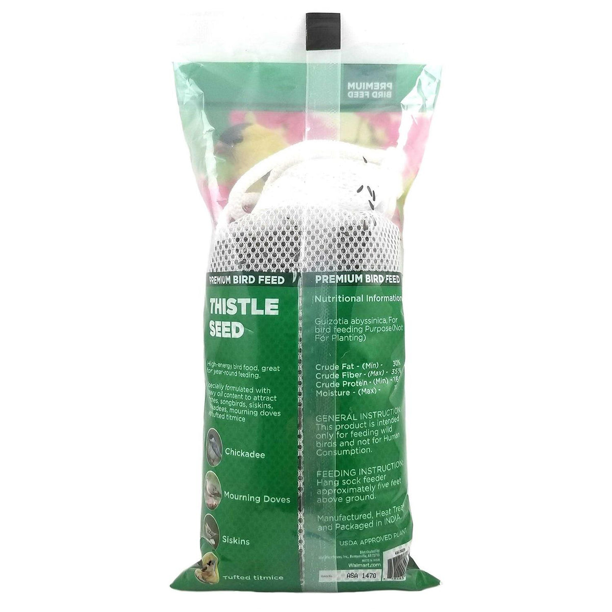 Feeder Sock Filled with Thistle Seeds U7067
