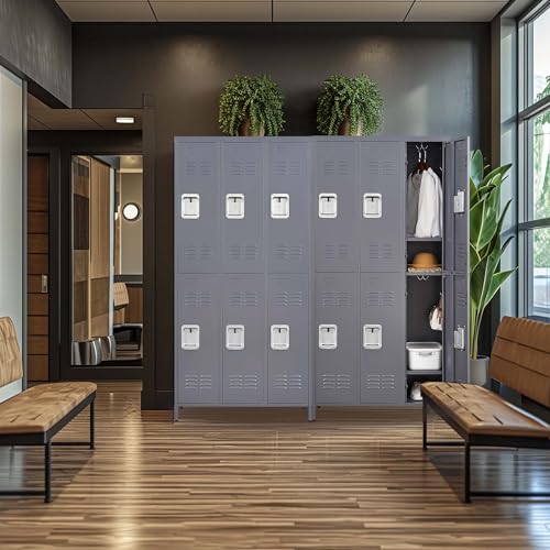 6 Door 72" H Metal Lockers with Lock K904084