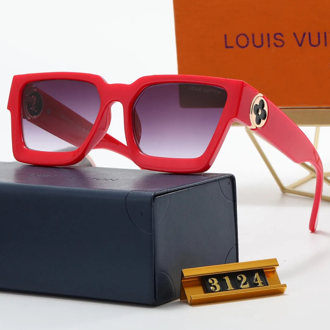 Fashion Letter Stitching Flat Glasses P8971