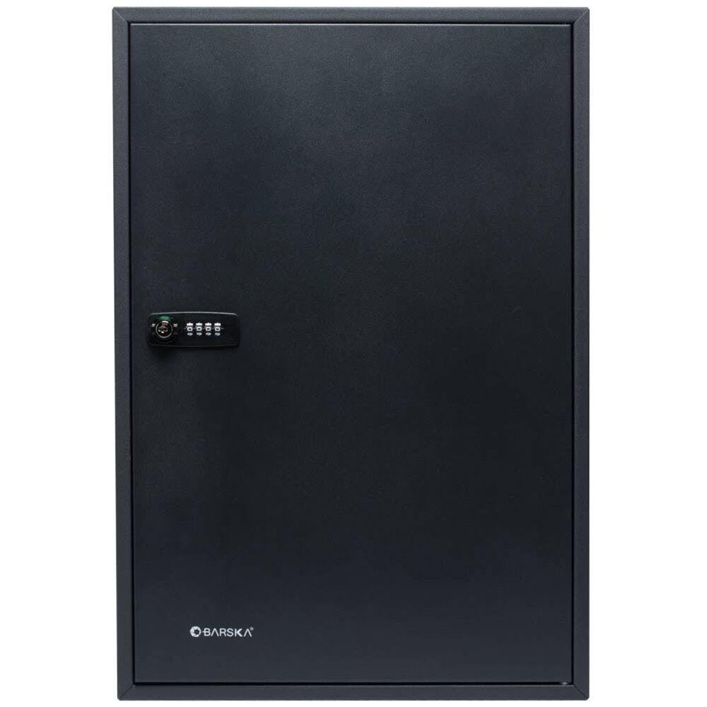 300 Position Adjustable Key Cabinet with Combination Lock Black G916608