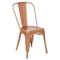 Copper Finish Armless Chair 4 Pack Z13551