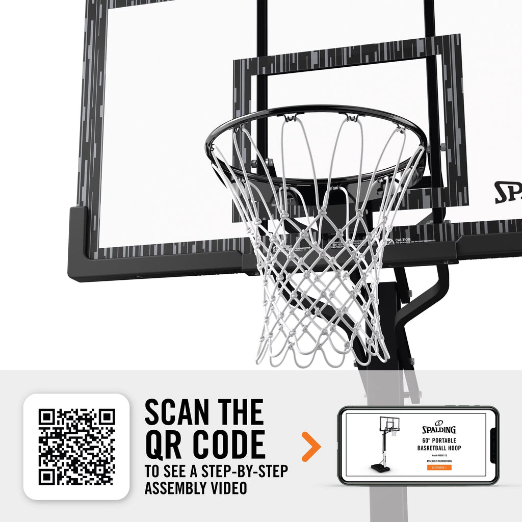 60 In. Acrylic Portable Basketball Hoop B9420