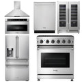 30 Gas Range, Range Hood, Microwave, Refrigerator, Dishwasher, Wine Cooler W67094