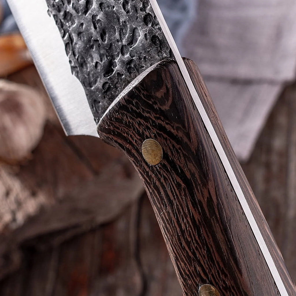 7 Inch Full Tang Forged High Carbon Steel Chef Knife with Sheath G900