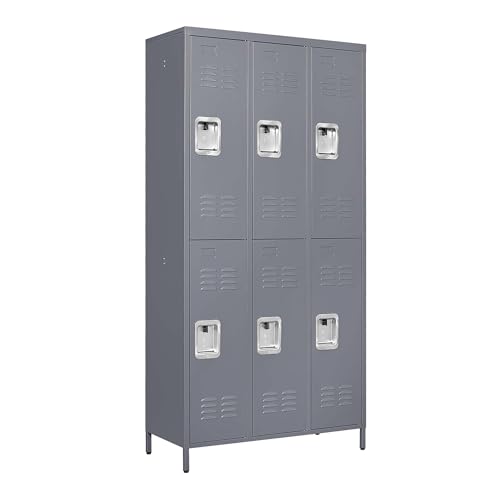 6 Door 72" H Metal Lockers with Lock K904084