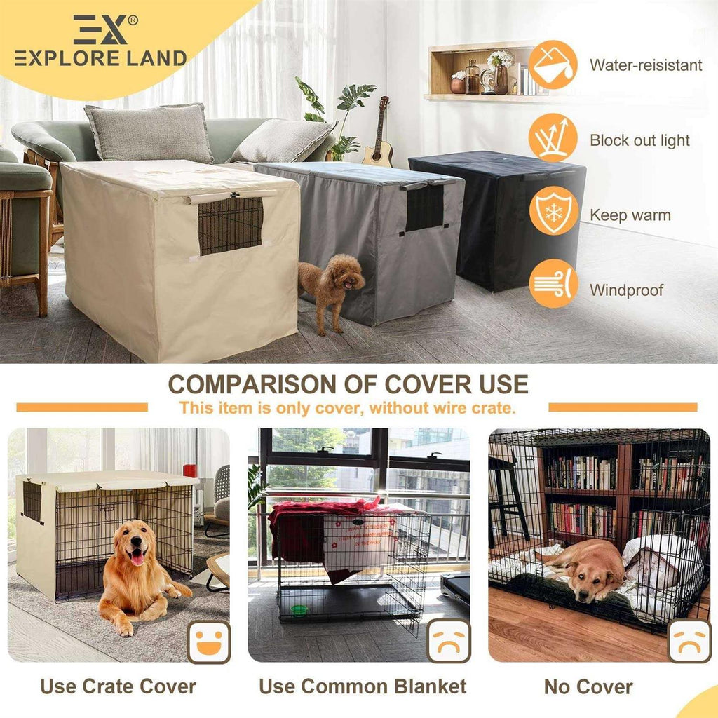 Dog Crate Cover Polyester Pet Kennel Cover Y235