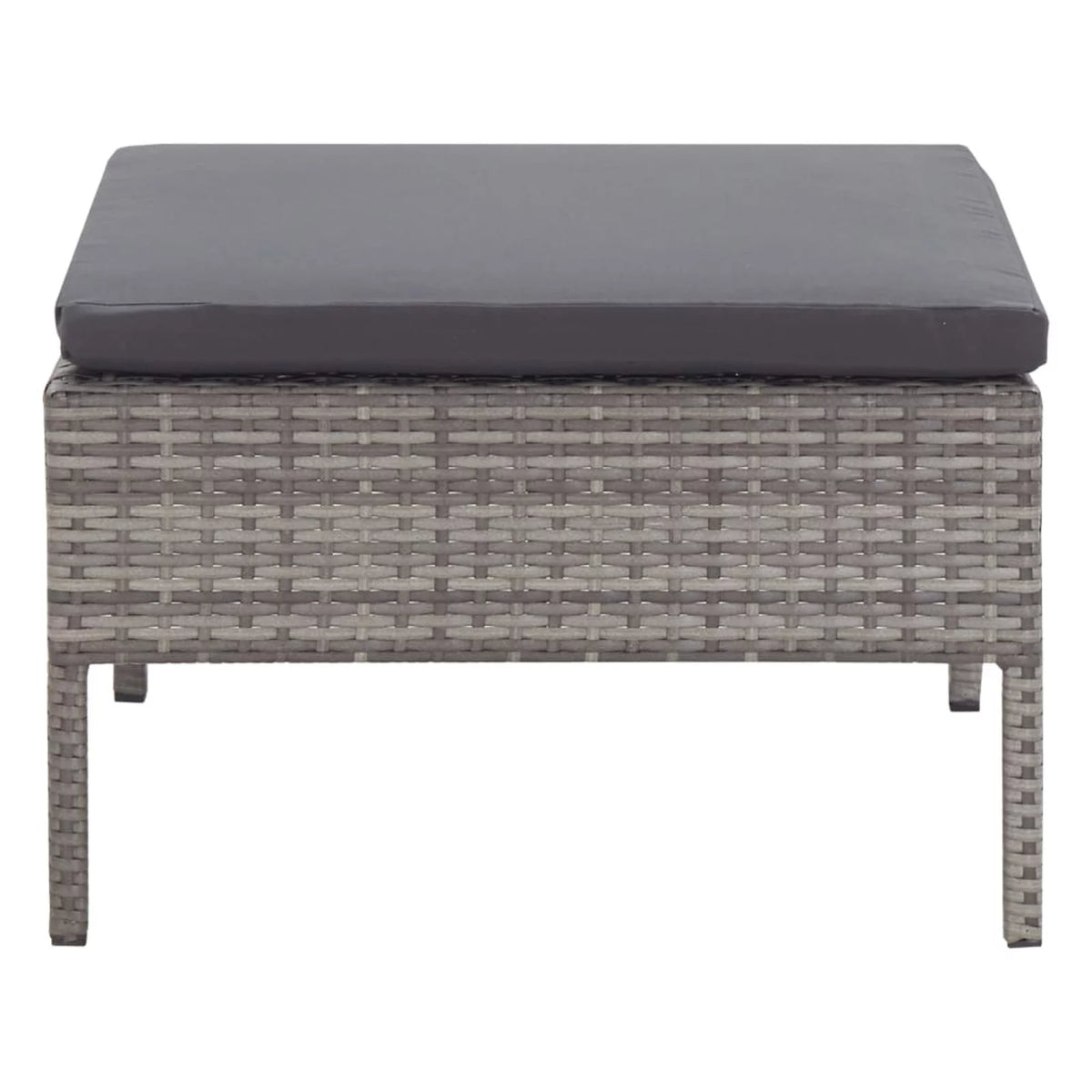 5 Piece Gray Poly Rattan Patio Sofa Set with Coffee Table K785
