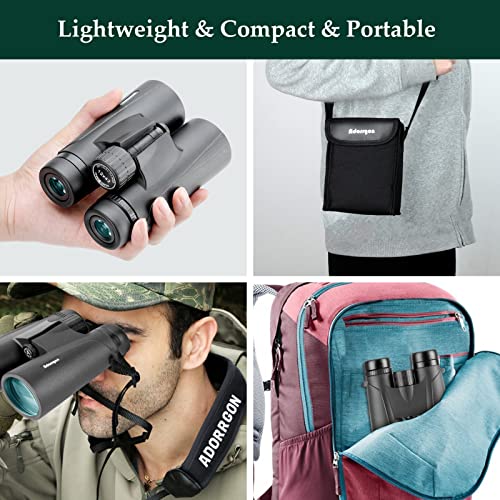 12x42 HD Binoculars with Phone Adapter and Tripod F61961