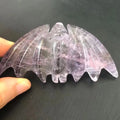 Hand-Carved Polished Amethyst Quartz Crystals 2pcs H81325